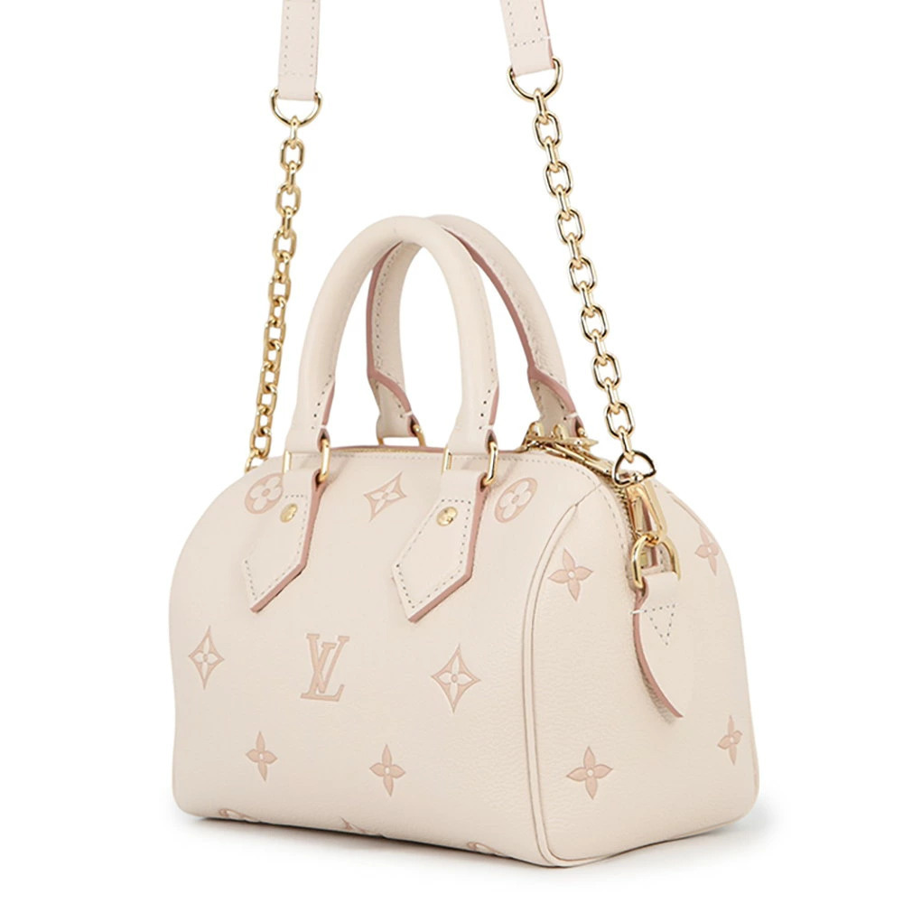Louis Vuitton Speedy Shoulder Bandouliere Monogram Empreinte Handbag Brown